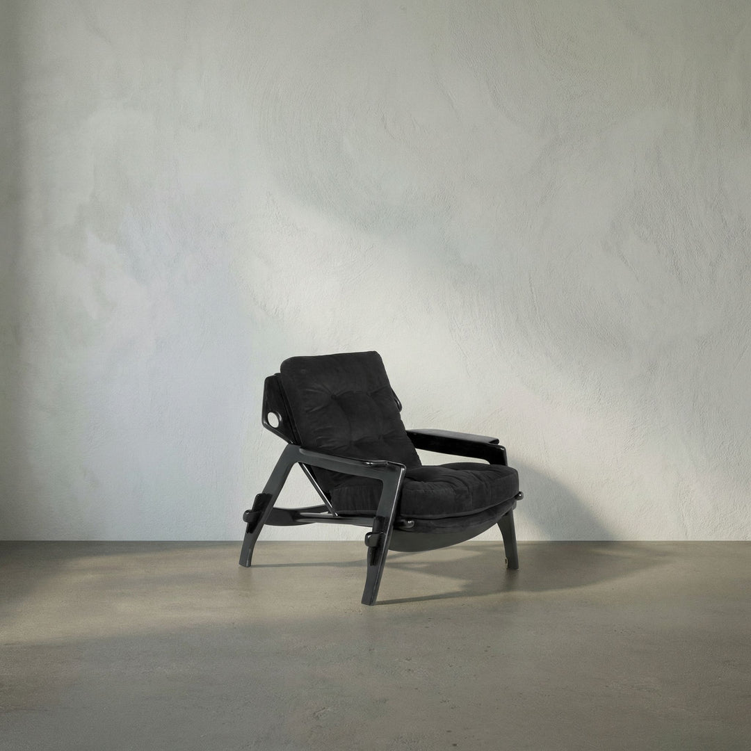 Noir - Pax Chair w/ Performance Velvet Upholstery - AE-271CHB
