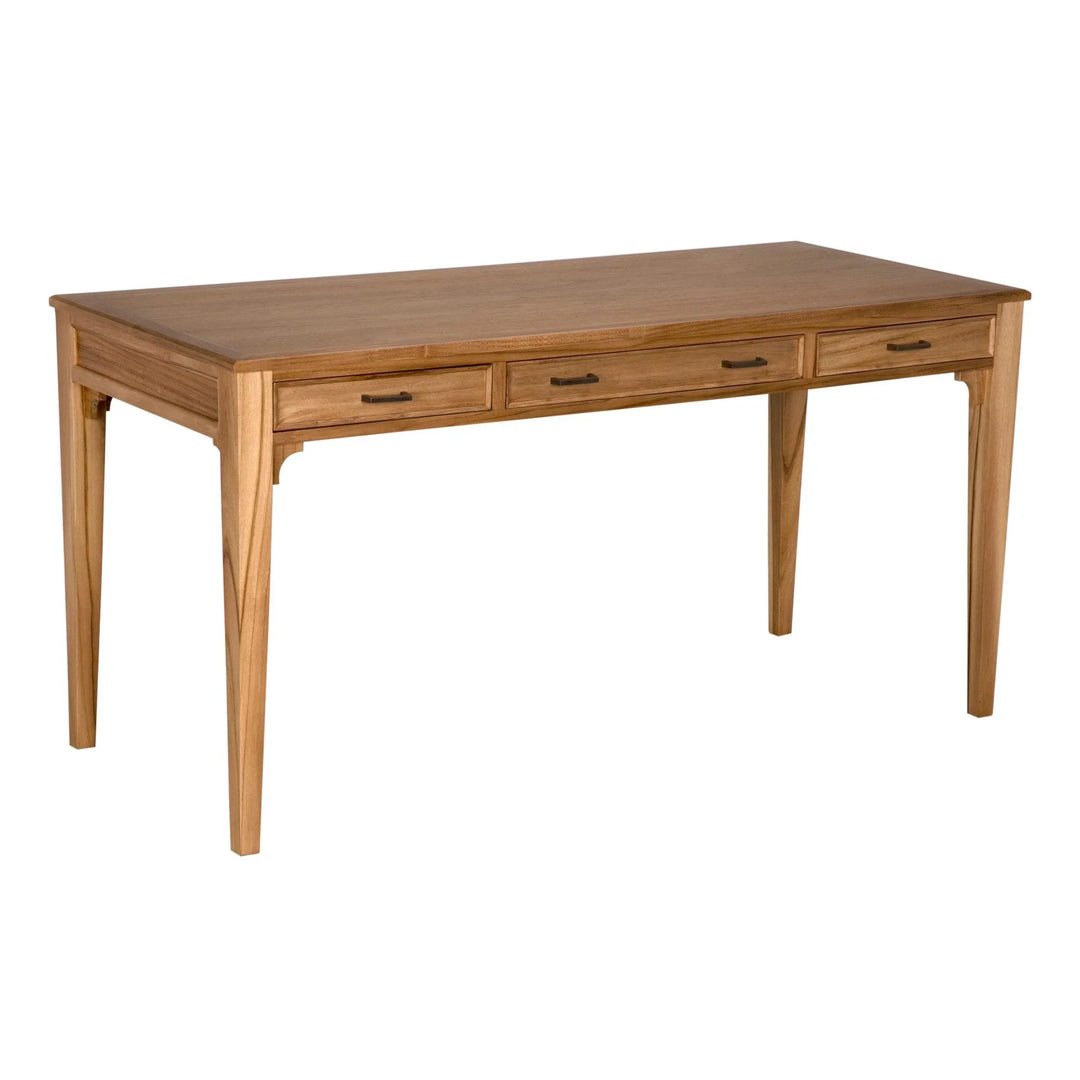 Ambrose Desk, Bleached Teak - AmericanHomeFurniture