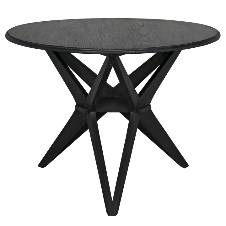 American Home Furniture | Noir - Victor Dining Table, Charcoal Black