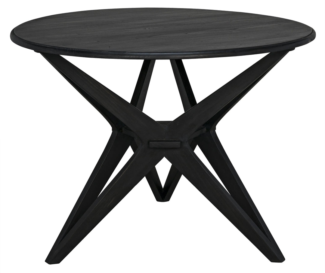 American Home Furniture | Noir - Victor Dining Table, Charcoal Black