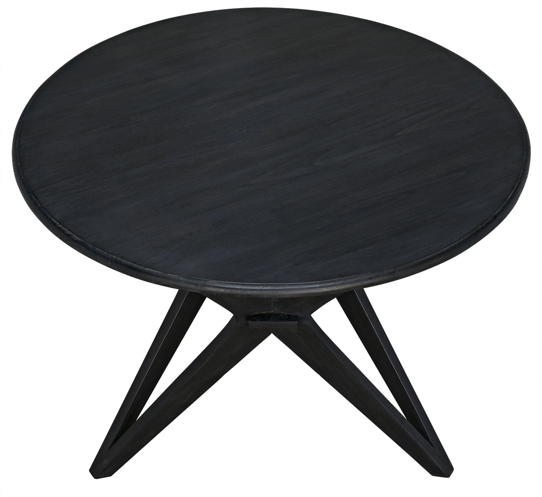 American Home Furniture | Noir - Victor Dining Table, Charcoal Black