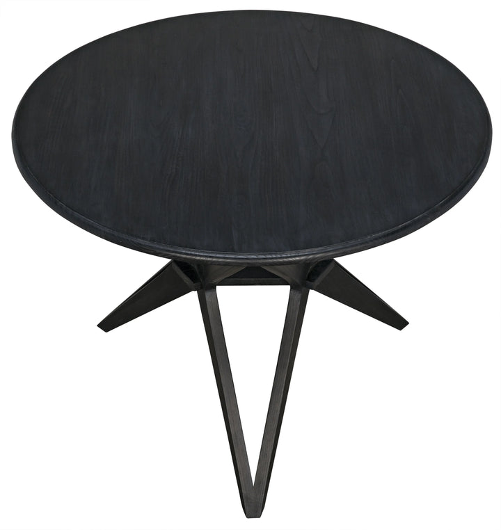 American Home Furniture | Noir - Victor Dining Table, Charcoal Black