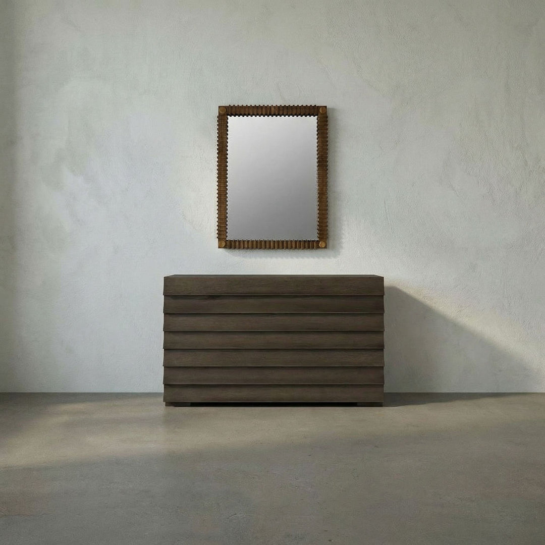 Noir - Rift Mirror, Teak - AE-324T