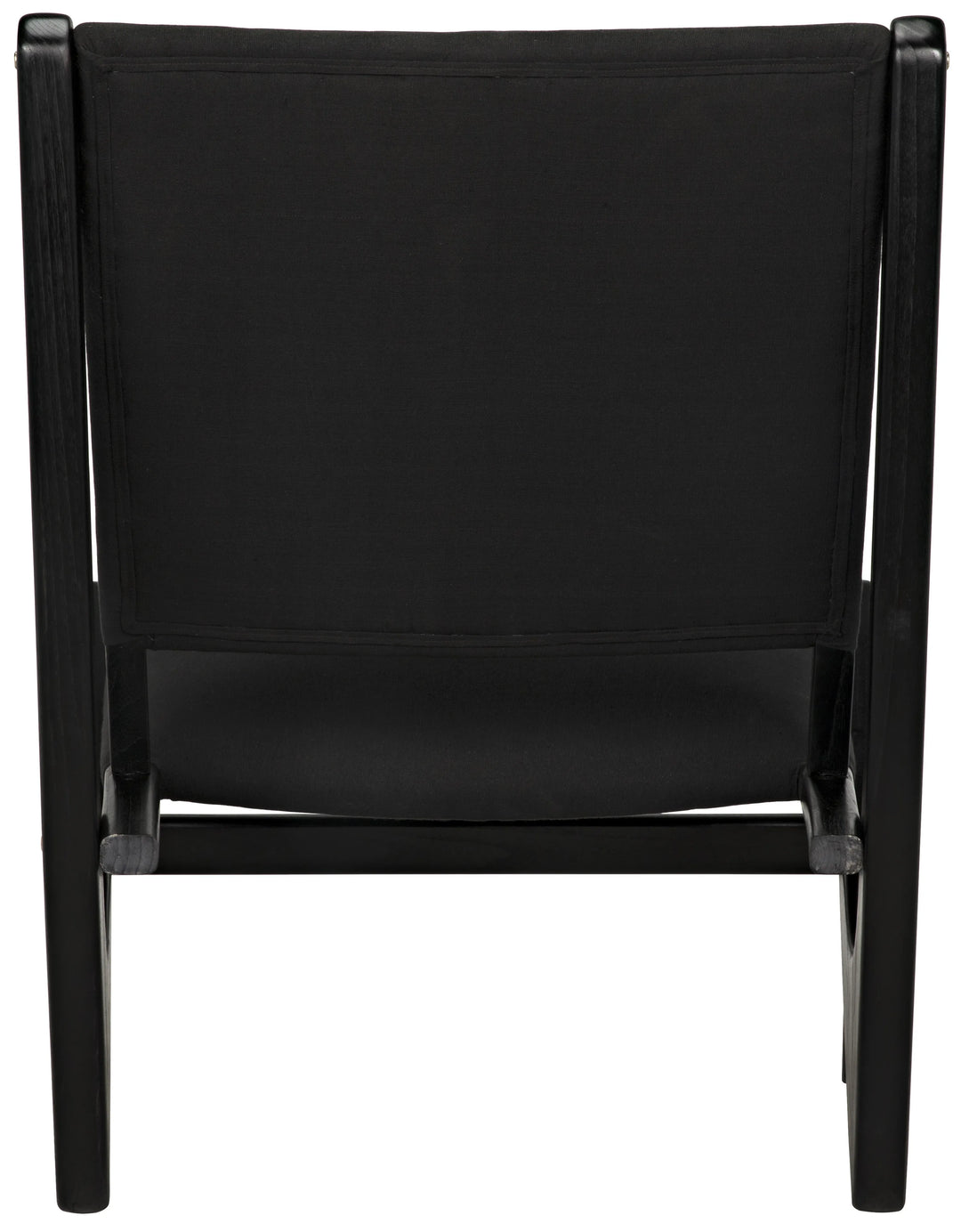 American Home Furniture | Noir - Boomerang Chair, Charcoal Black