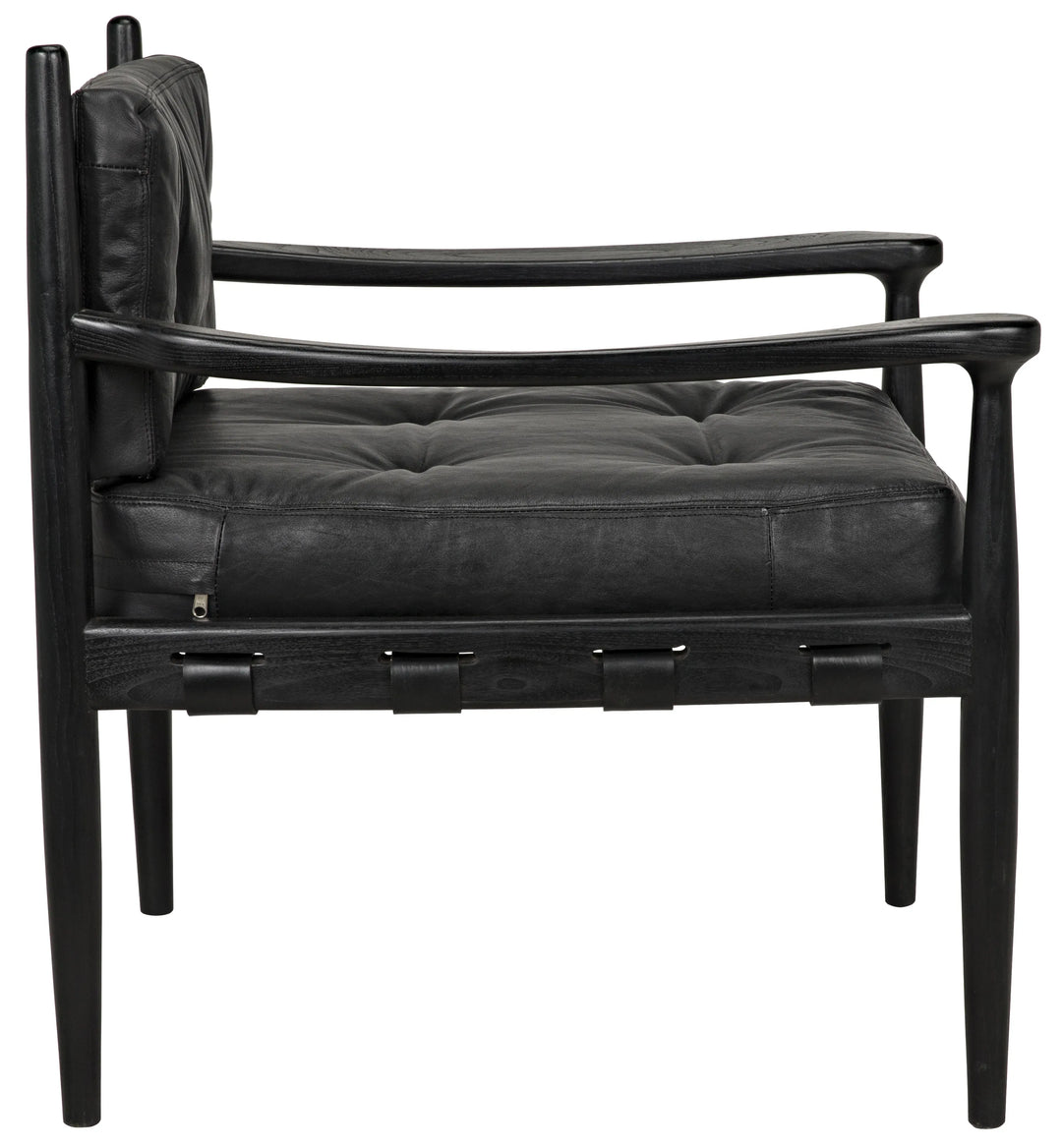 American Home Furniture | Noir - Fogel Lounge Chair, Charcoal Black