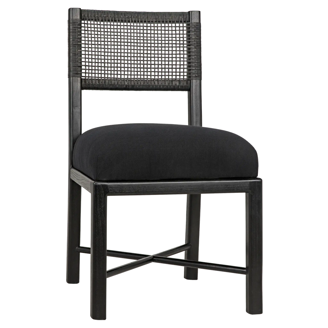 American Home Furniture | Noir - Lobos Chair, Charcoal Black