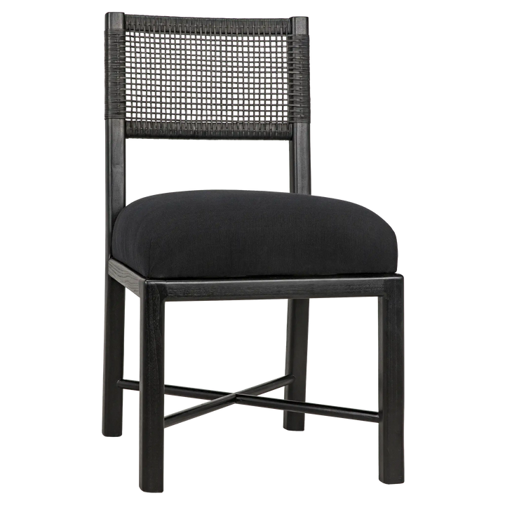 American Home Furniture | Noir - Lobos Chair, Charcoal Black