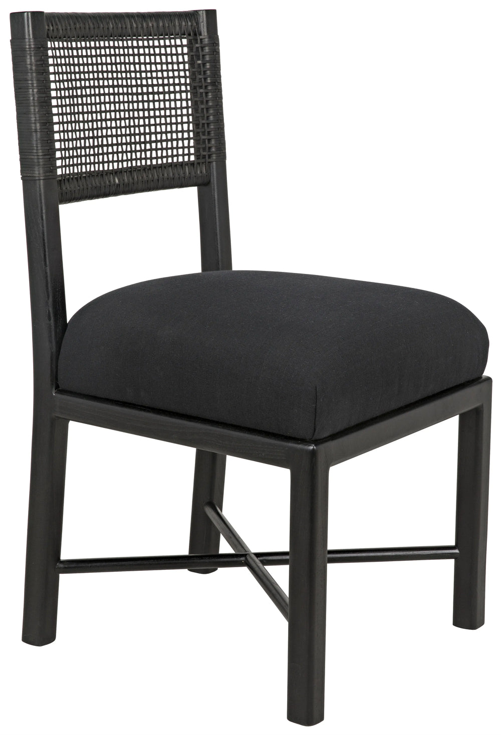 American Home Furniture | Noir - Lobos Chair, Charcoal Black