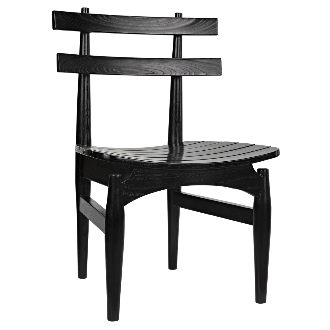 American Home Furniture | Noir - Azumi Chair, Charcoal Black