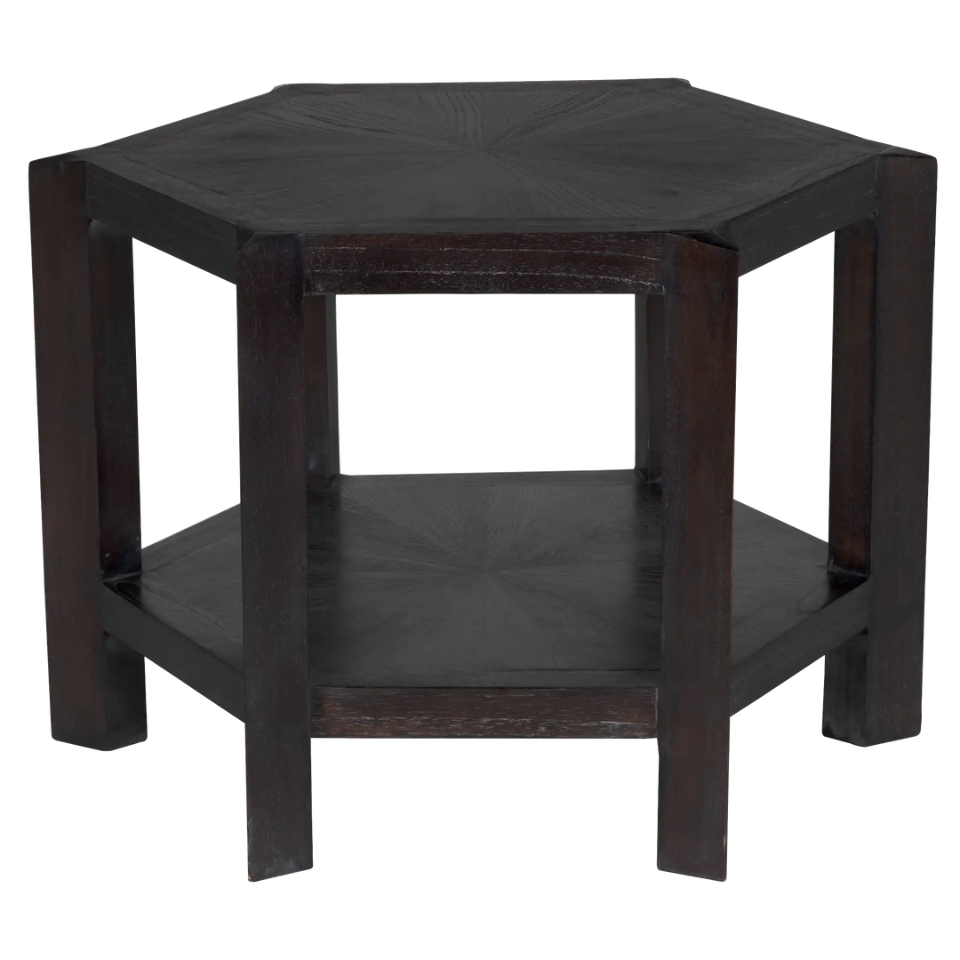 American Home Furniture | Noir - Yehuda Large Side Table, Sombre Finish