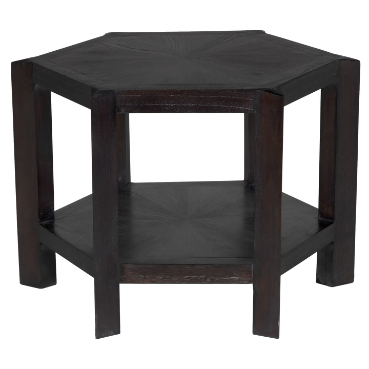 American Home Furniture | Noir - Yehuda Large Side Table, Sombre Finish