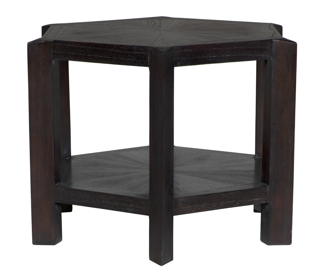 American Home Furniture | Noir - Yehuda Large Side Table, Sombre Finish