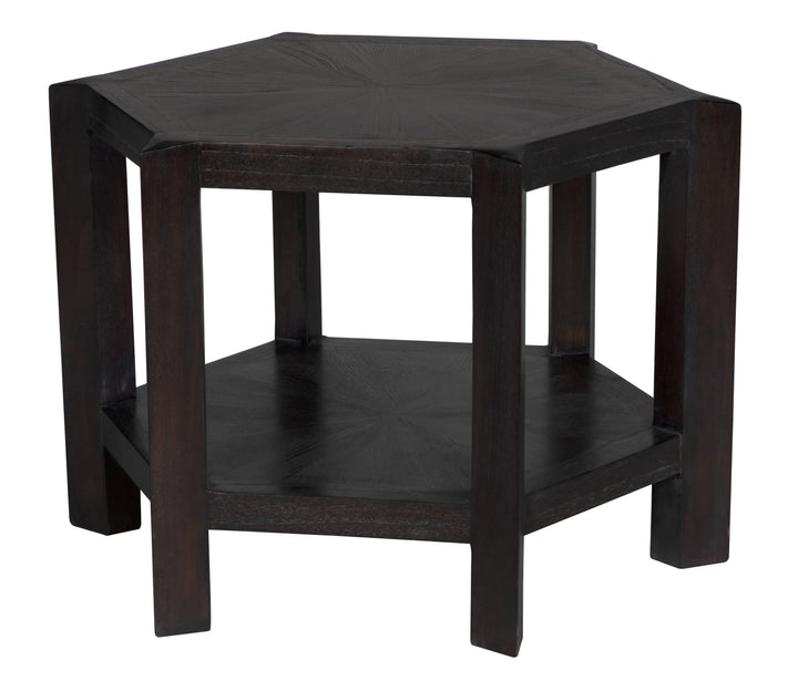 American Home Furniture | Noir - Yehuda Large Side Table, Sombre Finish