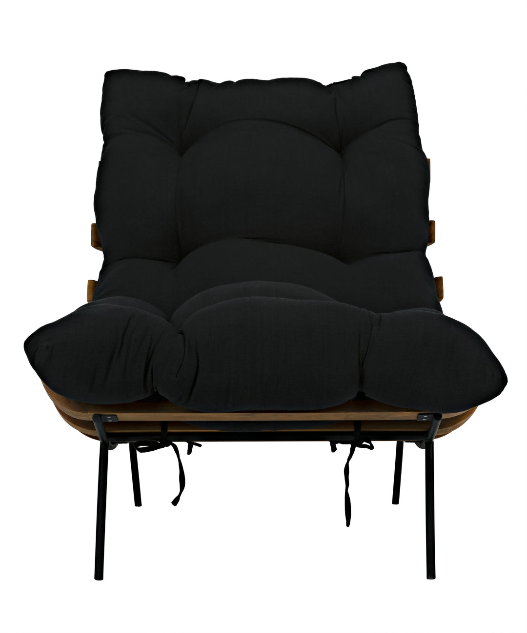 American Home Furniture | Noir - Hanzo Chair with Steel Legs, Teak