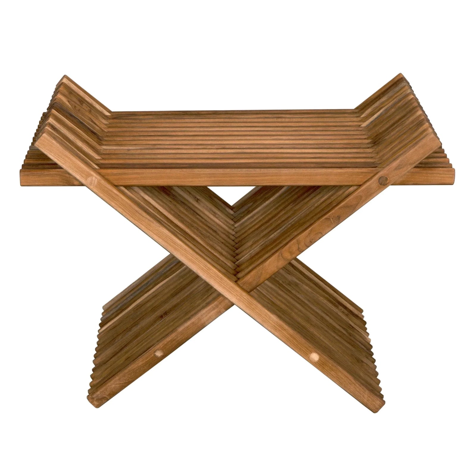 Noir Dede Stool, Teak OTTOMANS, POUFS, + STOOLS