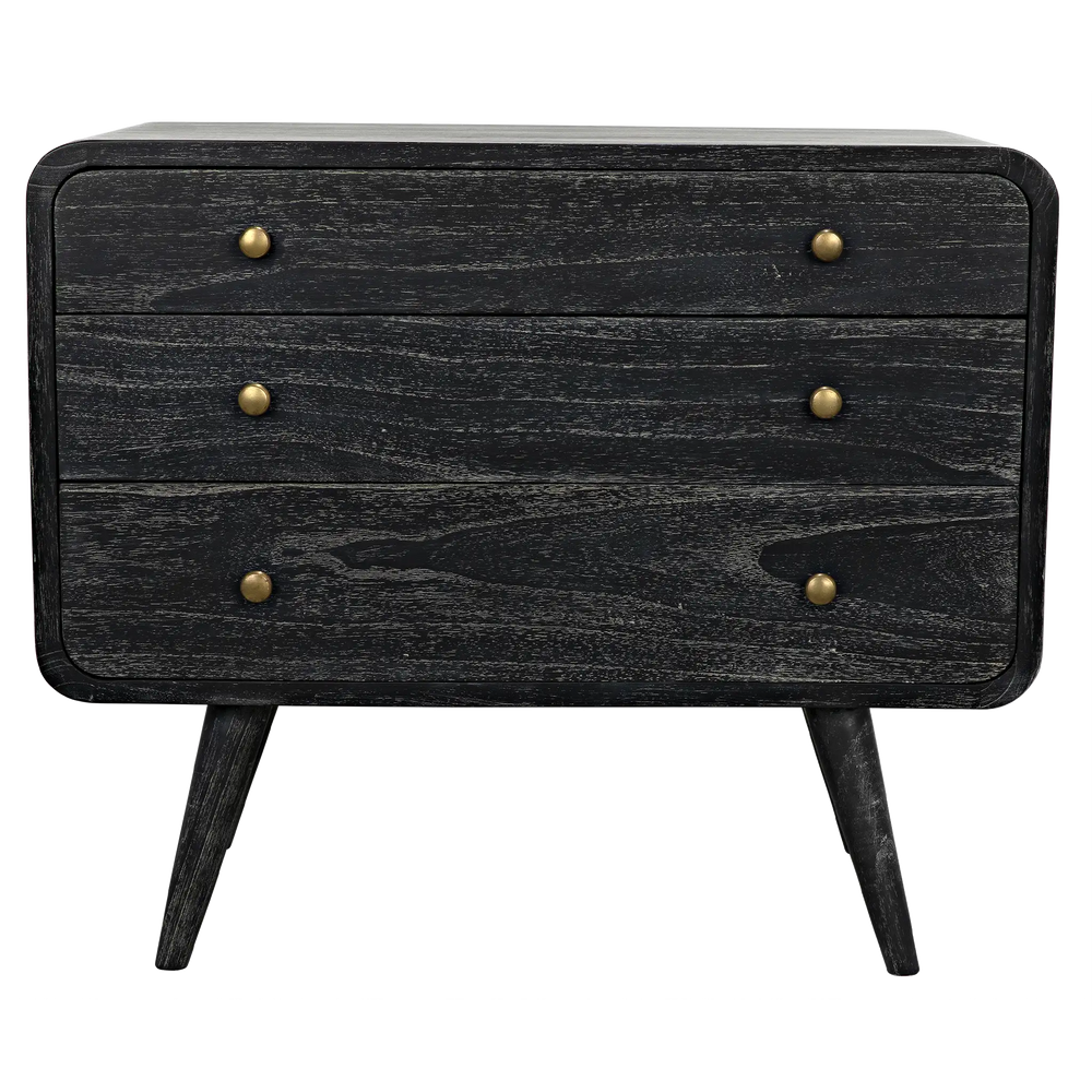 American Home Furniture | Noir - Bart Chest, Cinder Black