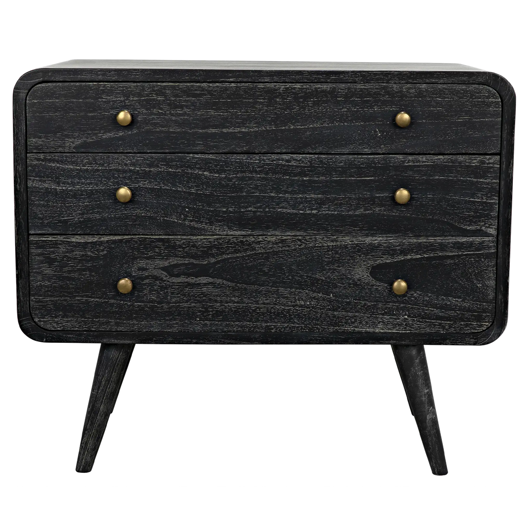 American Home Furniture | Noir - Bart Chest, Cinder Black