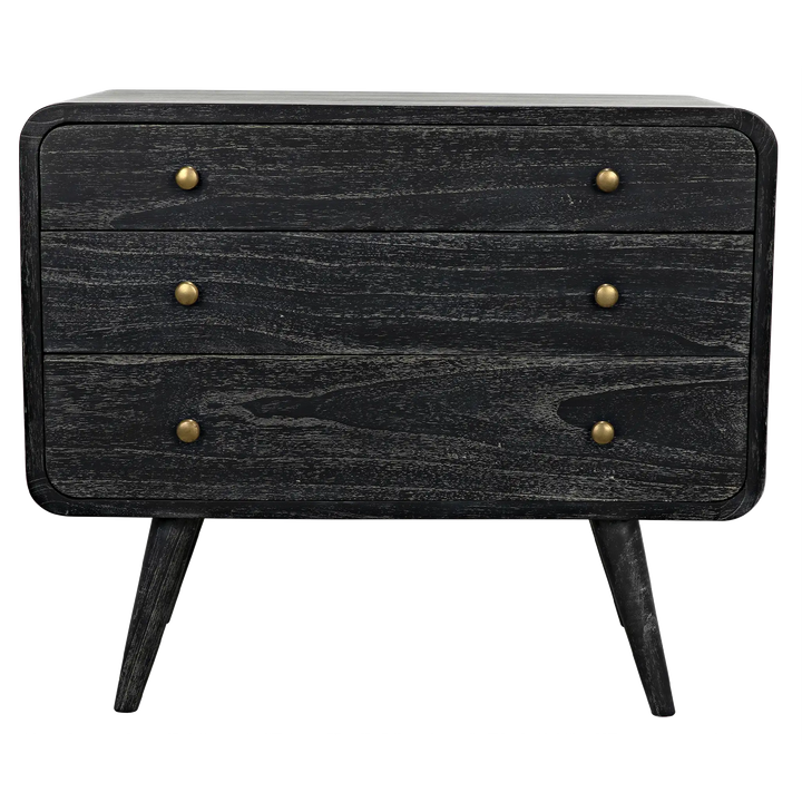 American Home Furniture | Noir - Bart Chest, Cinder Black