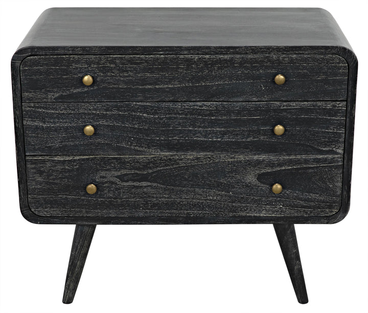 American Home Furniture | Noir - Bart Chest, Cinder Black