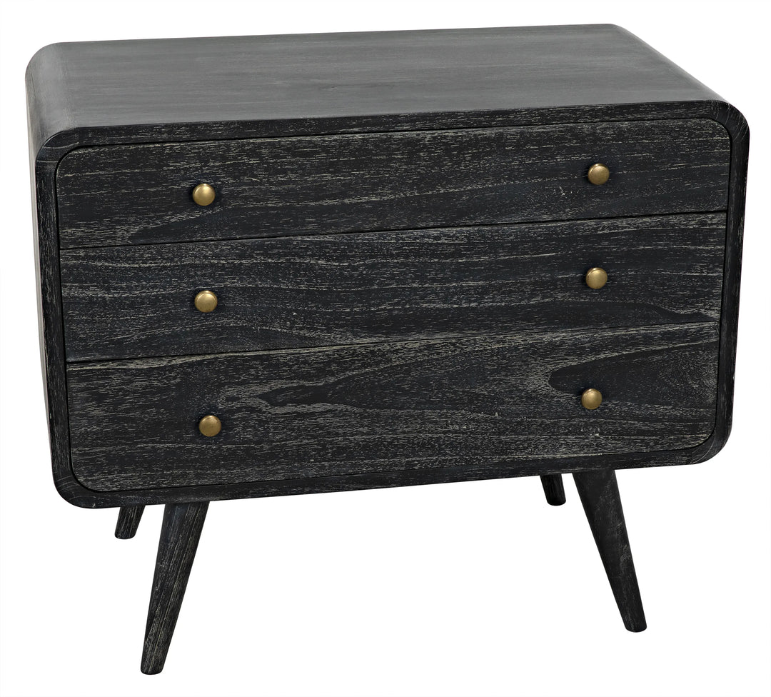 American Home Furniture | Noir - Bart Chest, Cinder Black