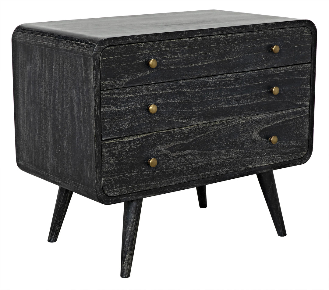 American Home Furniture | Noir - Bart Chest, Cinder Black