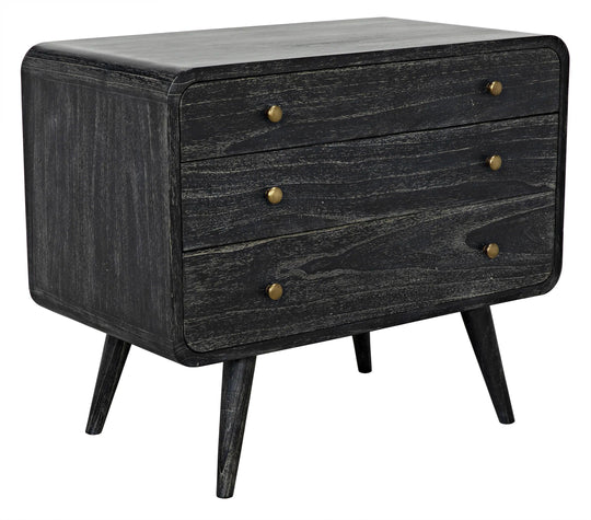 Noir Bart Drawers, Cinder Black DRESSERS