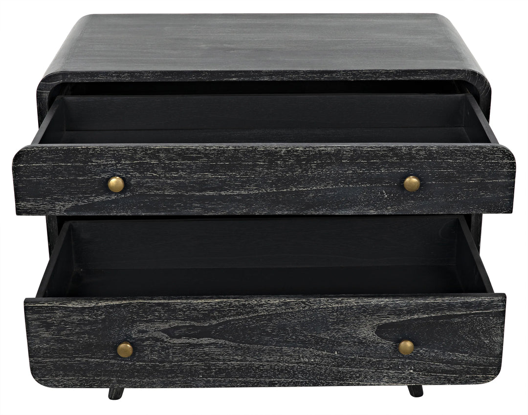 American Home Furniture | Noir - Bart Chest, Cinder Black