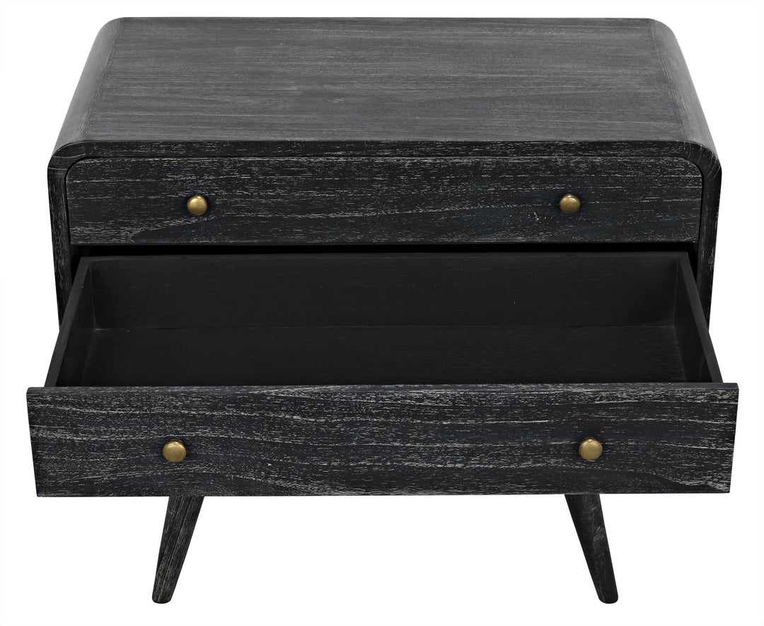 American Home Furniture | Noir - Bart Chest, Cinder Black