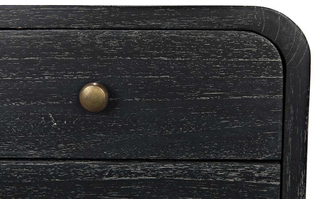 American Home Furniture | Noir - Bart Chest, Cinder Black