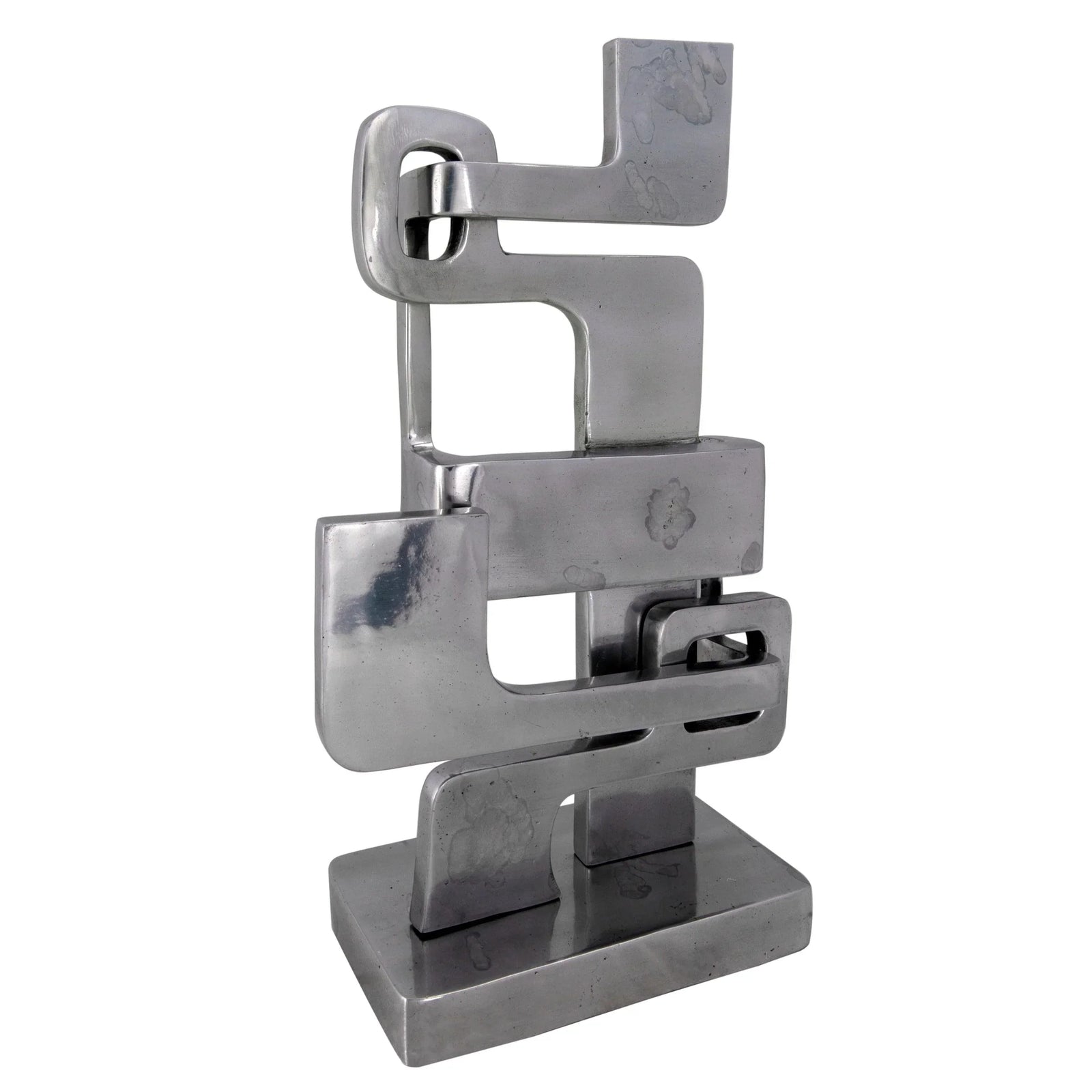 Noir Kubric Sculpture, Silver DECORATIVE OBJECTS