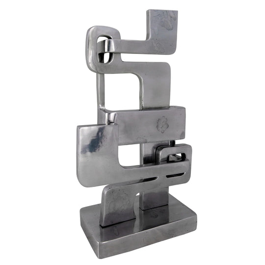 Noir Kubric Sculpture, Silver DECORATIVE OBJECTS