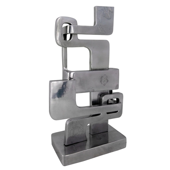 Noir Kubric Sculpture, Silver DECORATIVE OBJECTS