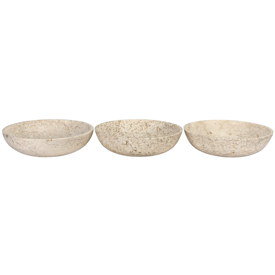 American Home Furniture | Noir - Marble Bowls, Set of 3