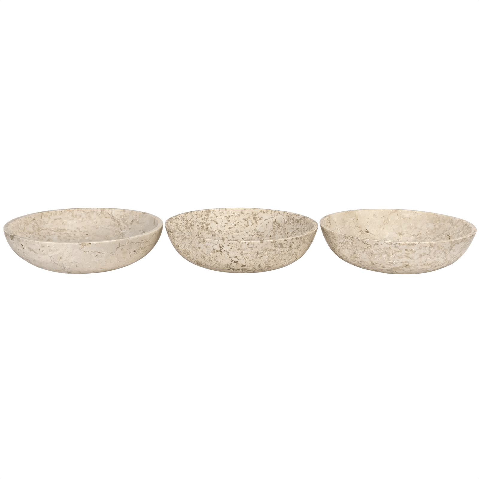 Noir Marble Bowls, Set of 3 DECORATIVE OBJECTS