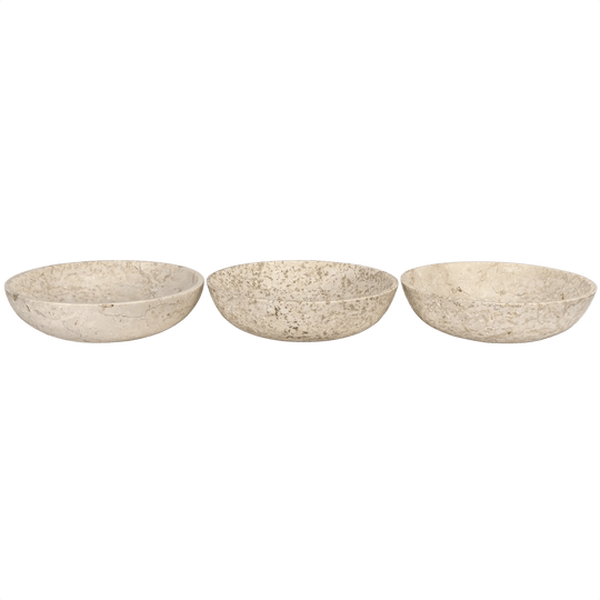Noir Marble Bowls, Set of 3 DECORATIVE OBJECTS