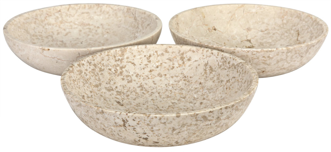 American Home Furniture | Noir - Marble Bowls, Set of 3