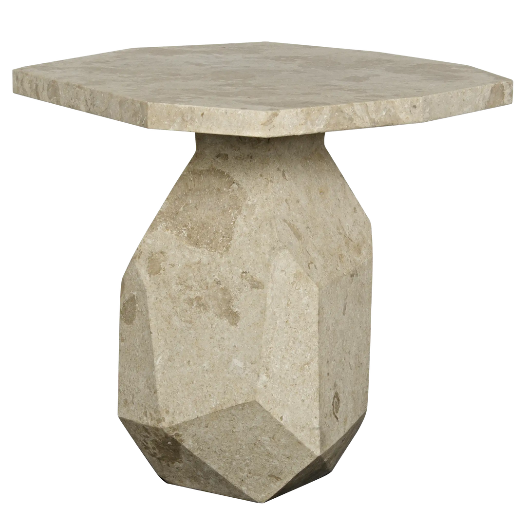 American Home Furniture | Noir - Polyhedron Side Table - Natural