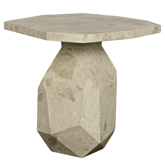 Noir Polyhedron Side Table - Natural ACCENT TABLES