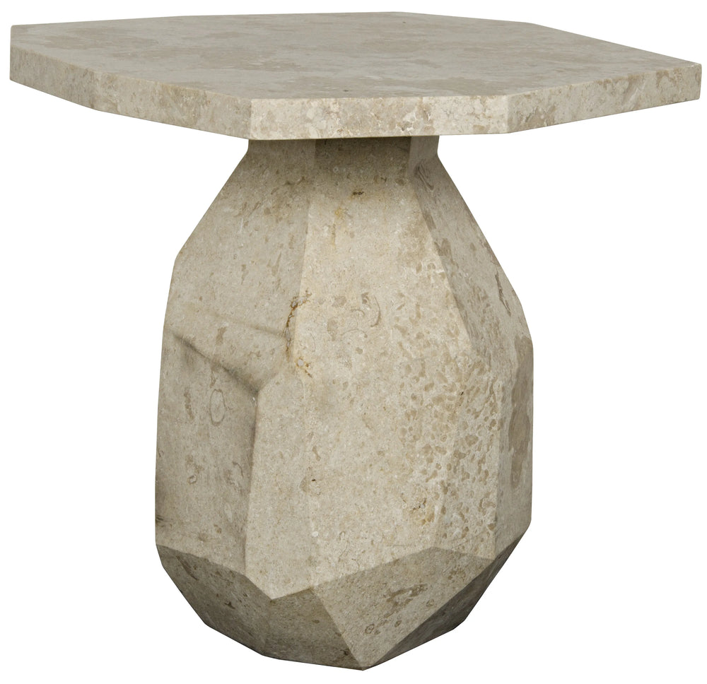 American Home Furniture | Noir - Polyhedron Side Table - Natural