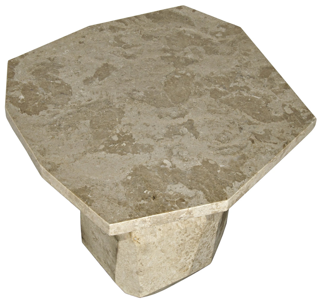 American Home Furniture | Noir - Polyhedron Side Table - Natural