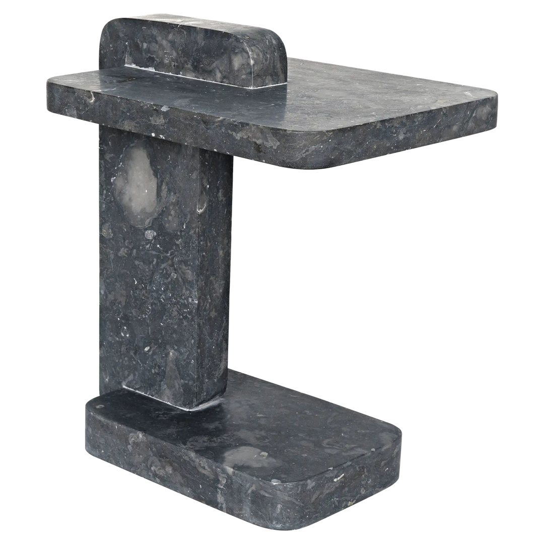 American Home Furniture | Noir - North Side Table, Black Marble