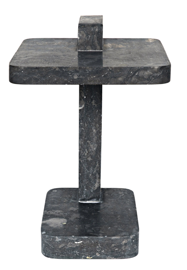 American Home Furniture | Noir - North Side Table, Black Marble