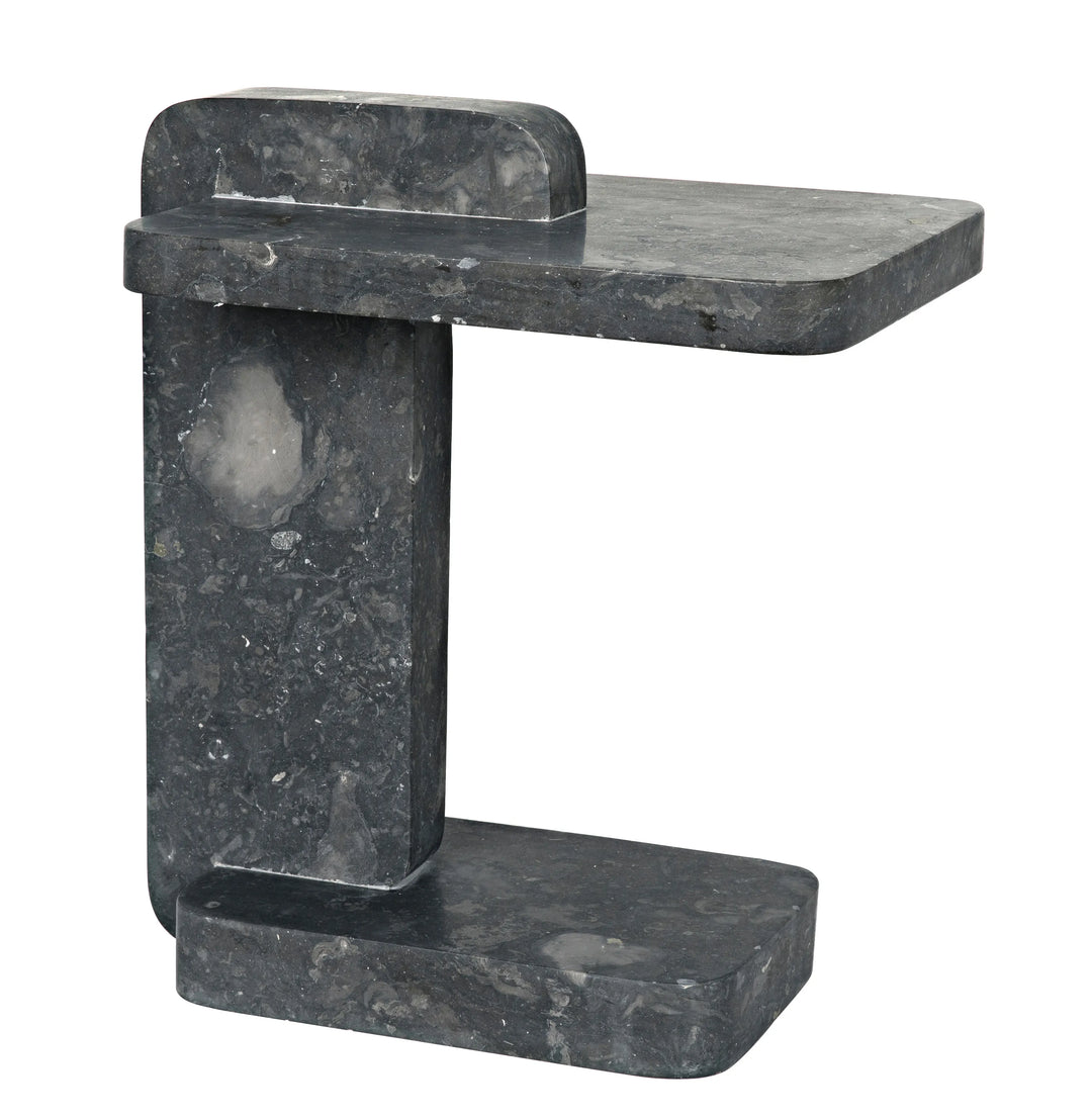 American Home Furniture | Noir - North Side Table, Black Marble