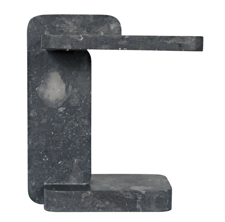 American Home Furniture | Noir - North Side Table, Black Marble