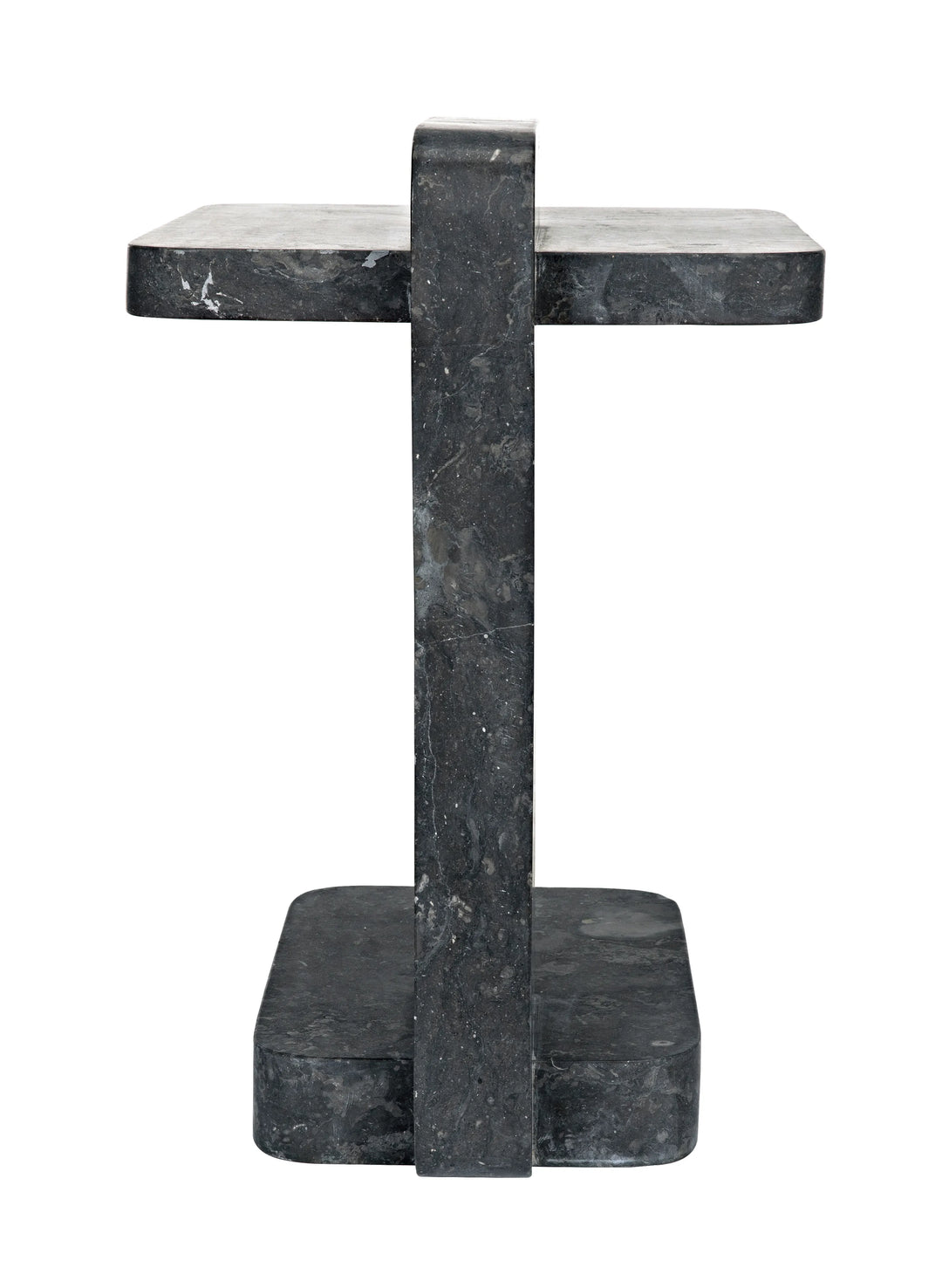 American Home Furniture | Noir - North Side Table, Black Marble