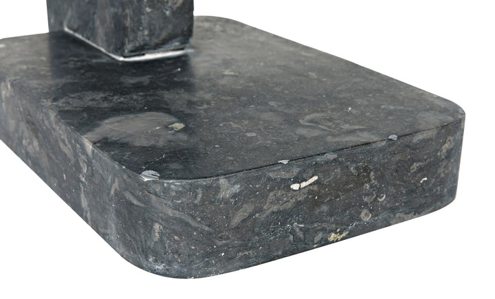 American Home Furniture | Noir - North Side Table, Black Marble