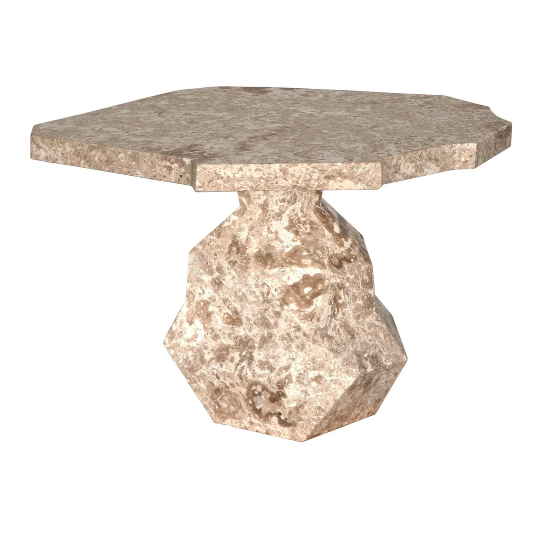 Rind Table, White Marble - AmericanHomeFurniture