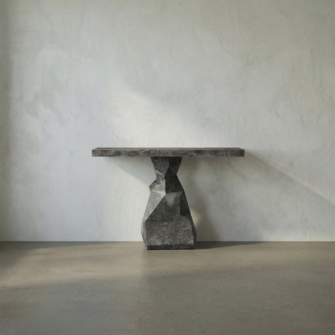 Noir - Tilden Console, Black Marble - AM-319BM