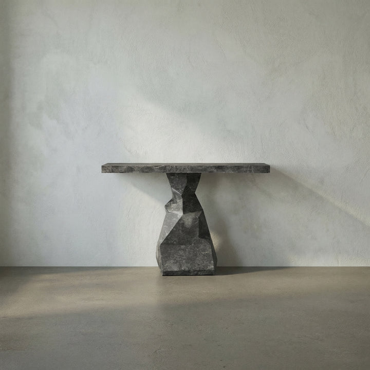 Noir - Tilden Console, Black Marble - AM-319BM