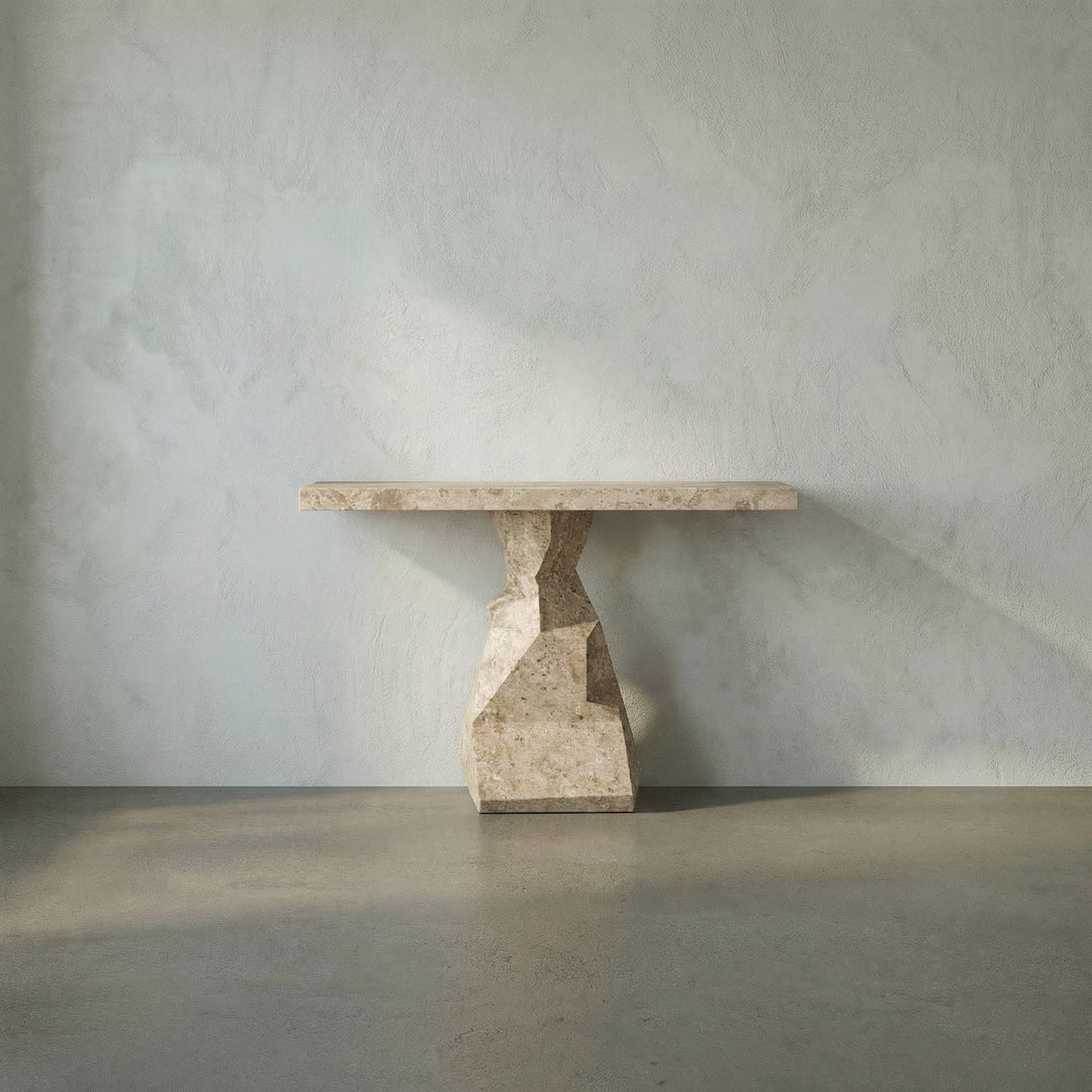 Noir Tilden Console - White Marble